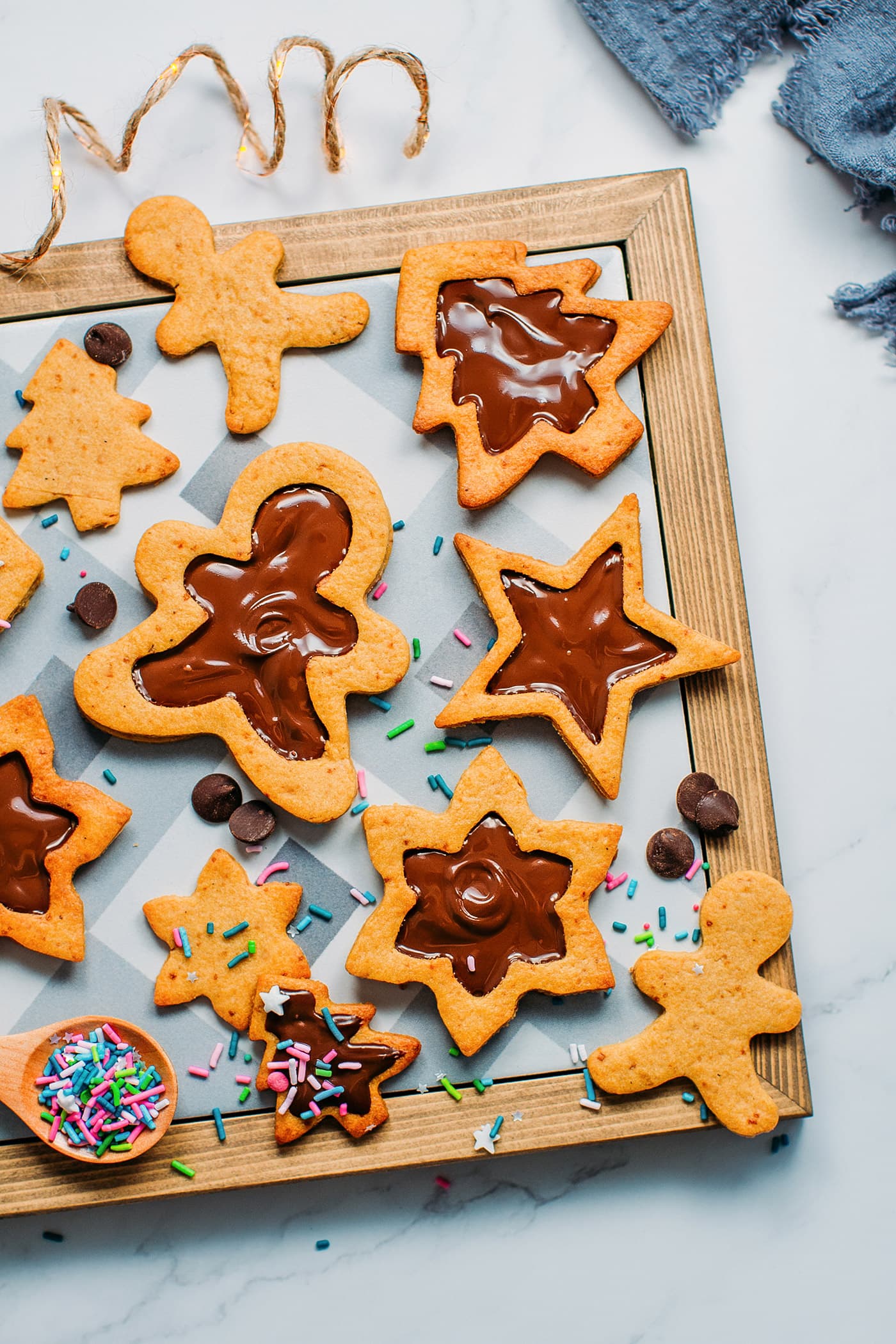 Chocolate-Filled Sugar Cookies (Vegan + Gluten-Free)