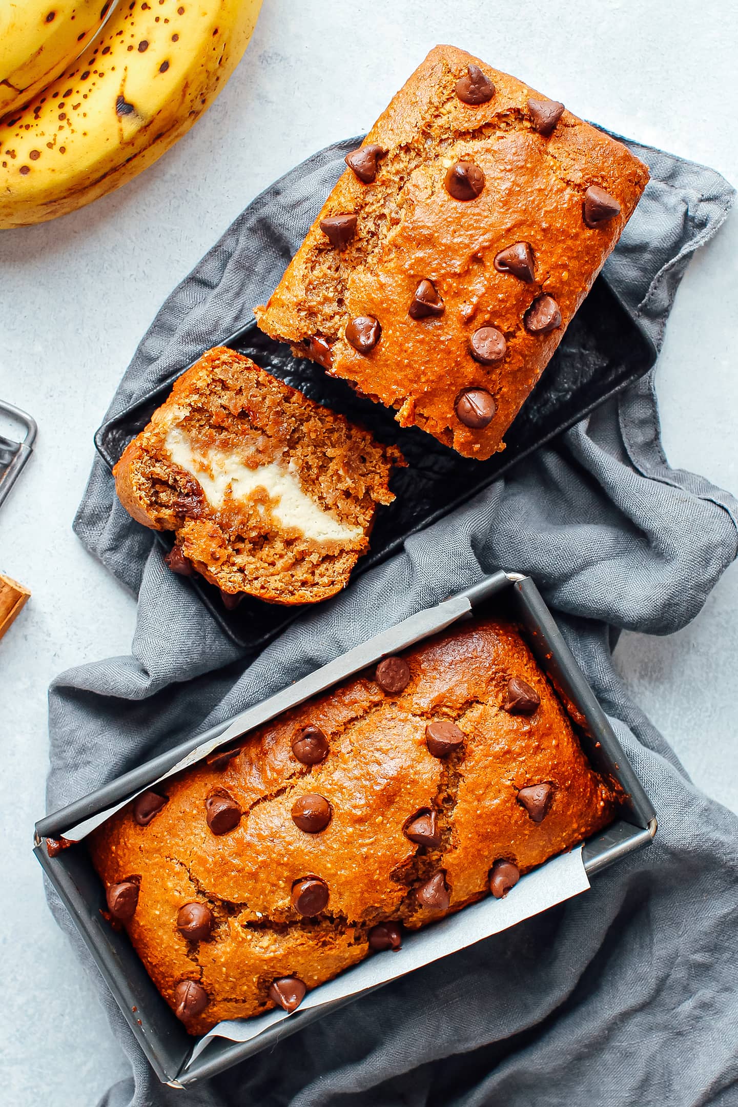 Vegan Cream Cheese Banana Bread (GF)