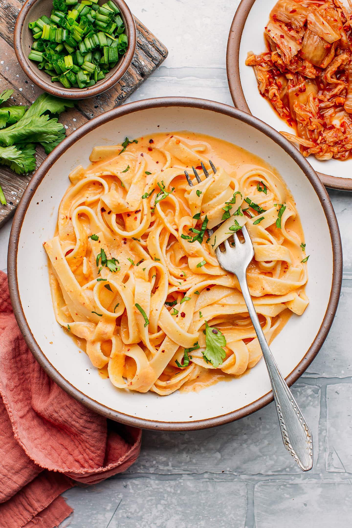 Creamy Kimchi Pasta