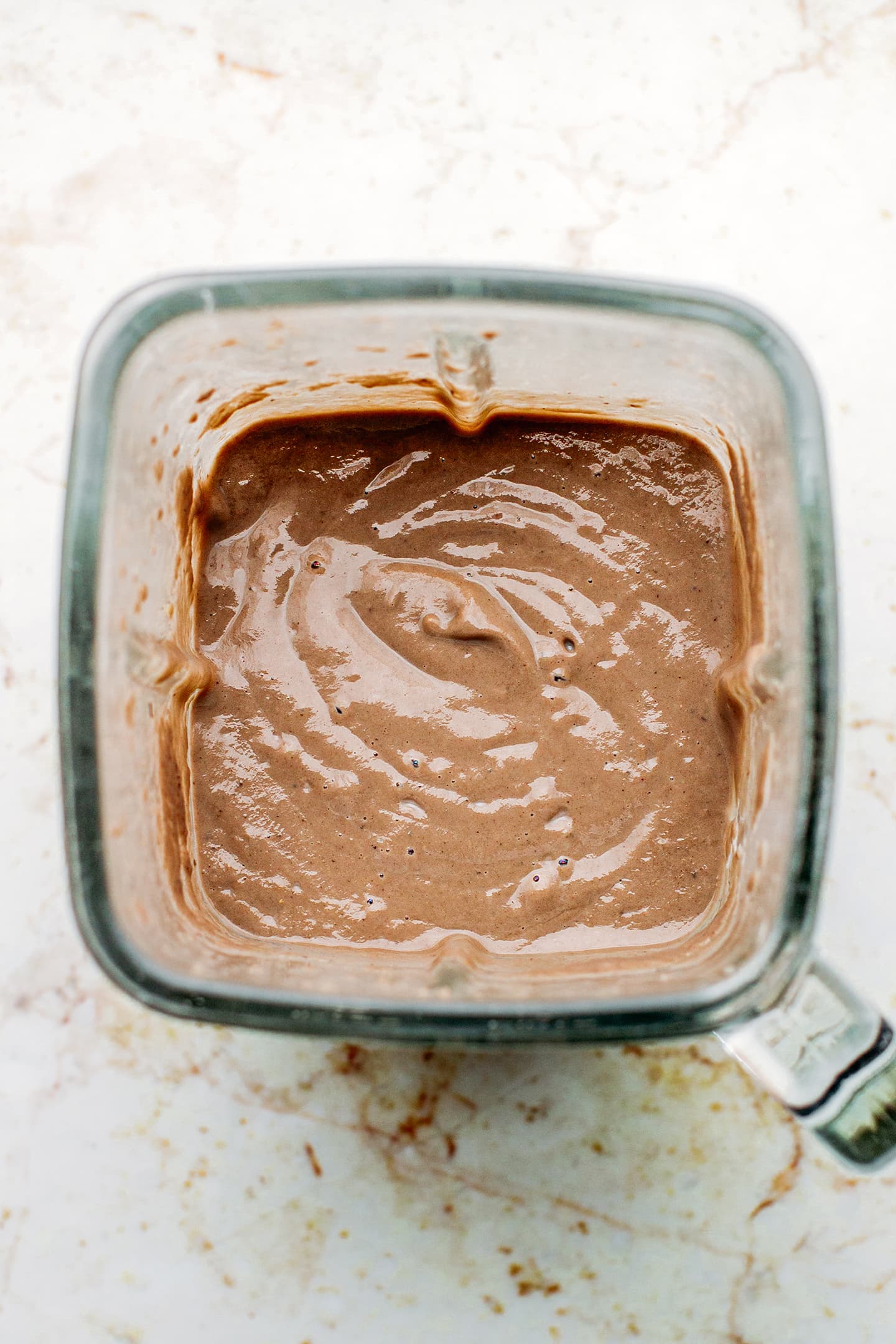 Mushroom soup in a blender.