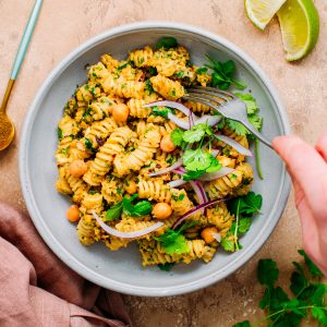 Deconstructed Falafel Pasta Salad