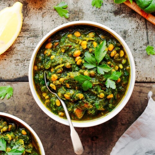 Easy Dal Palak (Vegan)