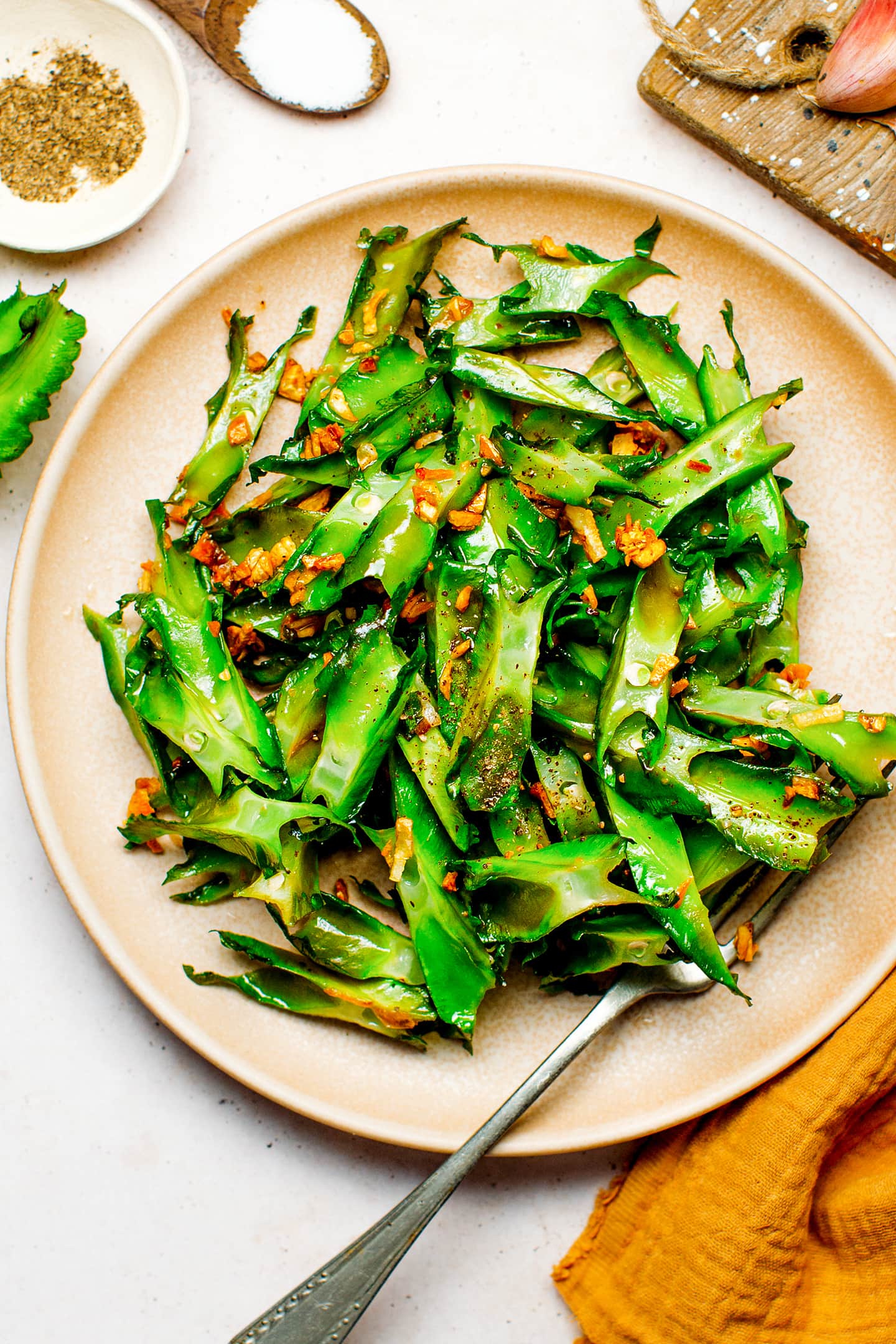 Garlic Winged Beans