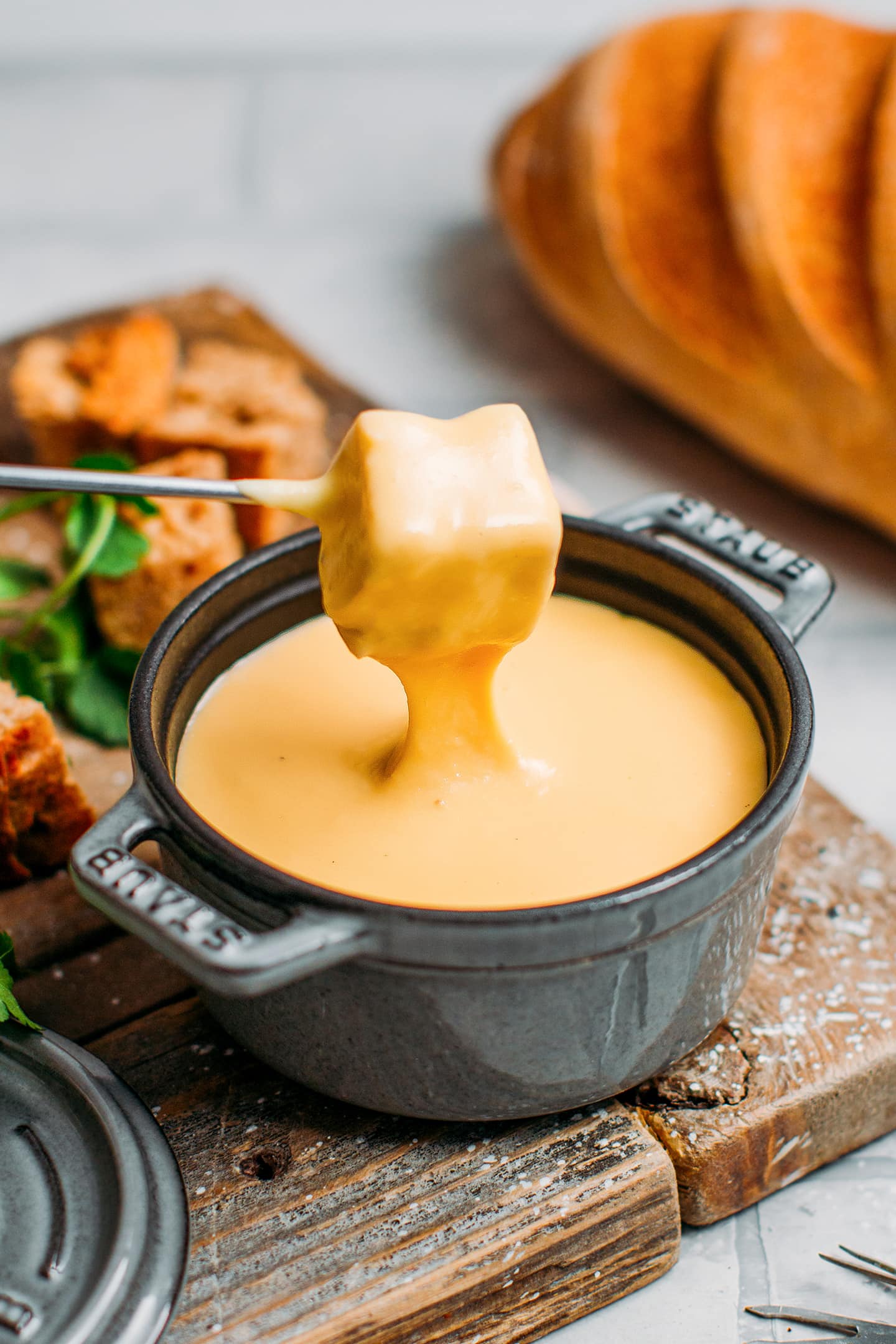 Vegan Cheese Fondue