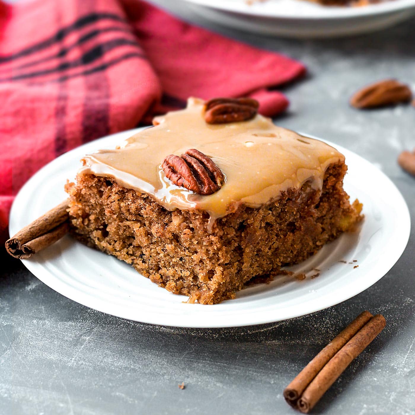 Vegan Moist Chai Applesauce Cake