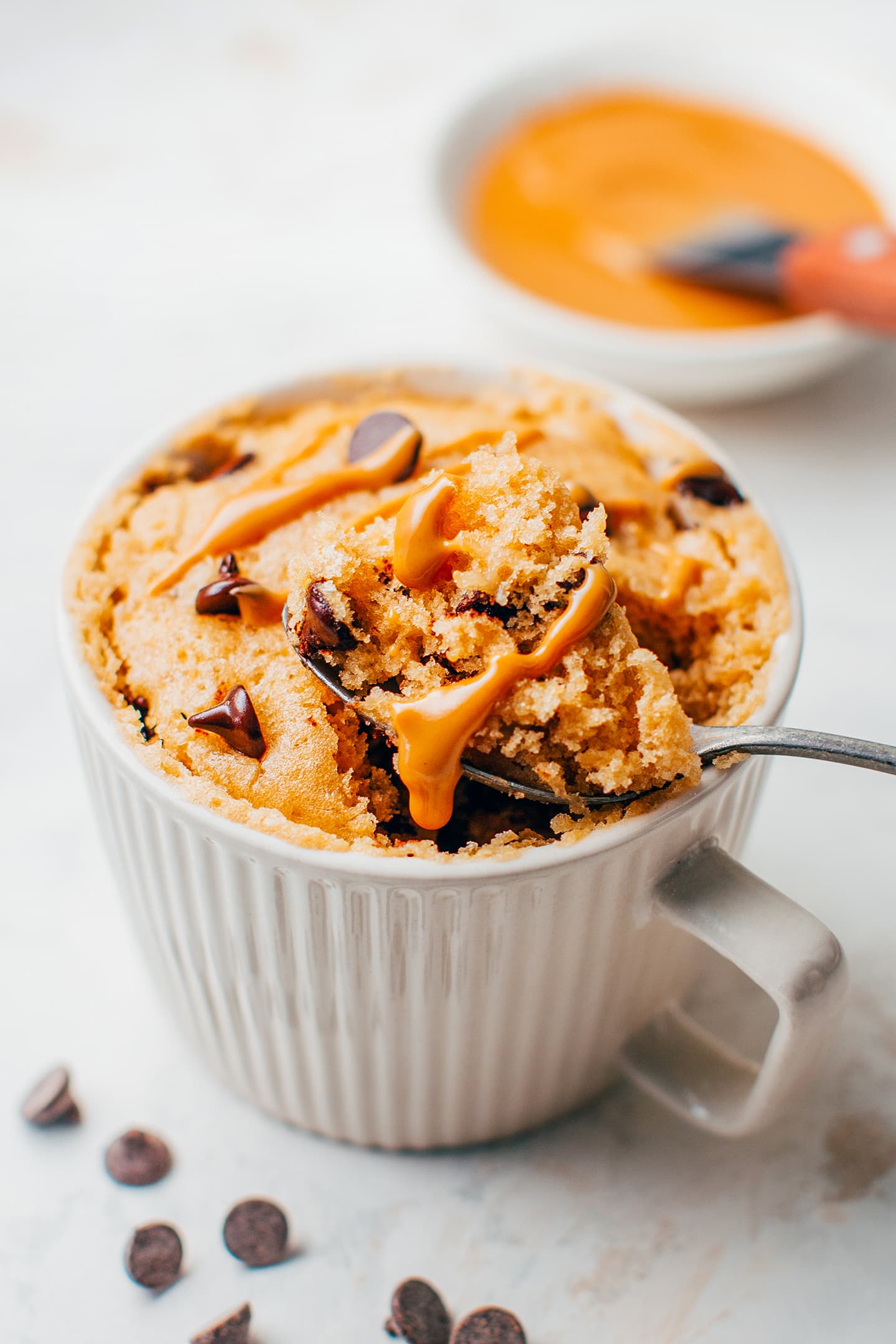 Peanut Butter Chocolate Chip Mug Cake