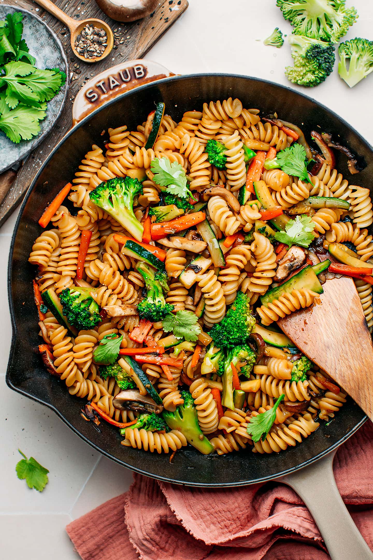 Easy Vegan Pasta Stir-Fry