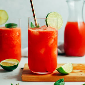 Watermelon Lime Iced Green Tea