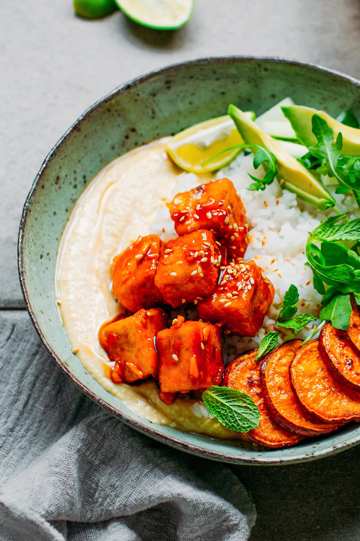 Sweet & Sour Tofu Bowls