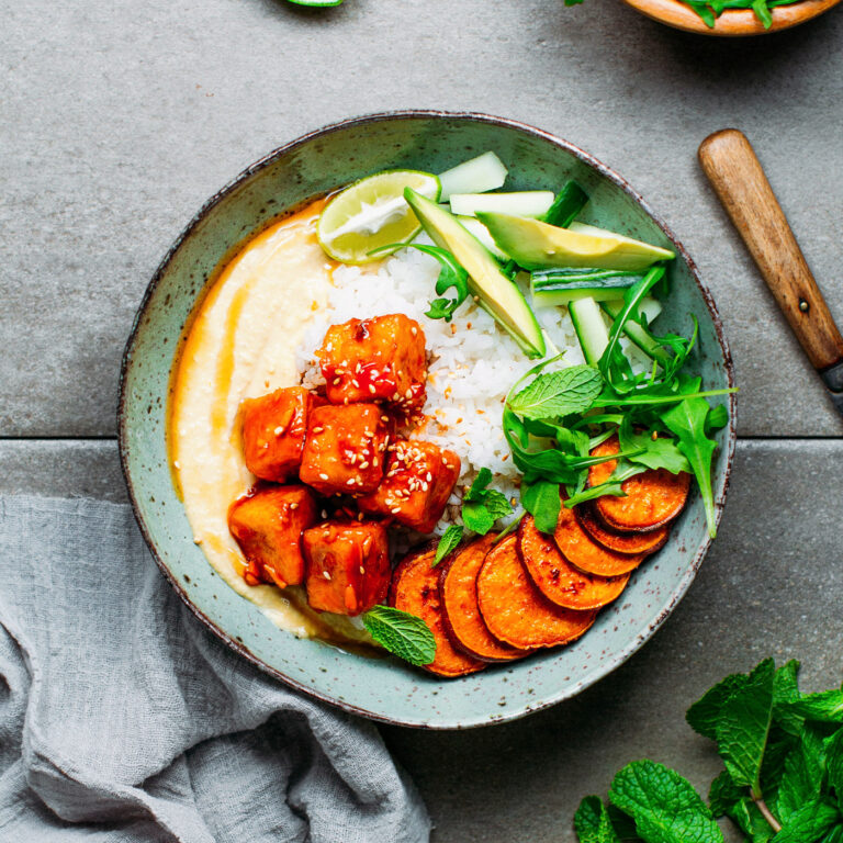 Sweet & Sour Tofu Bowls