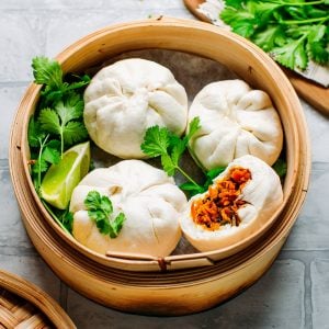 Sweet Potato Steamed Bao Buns