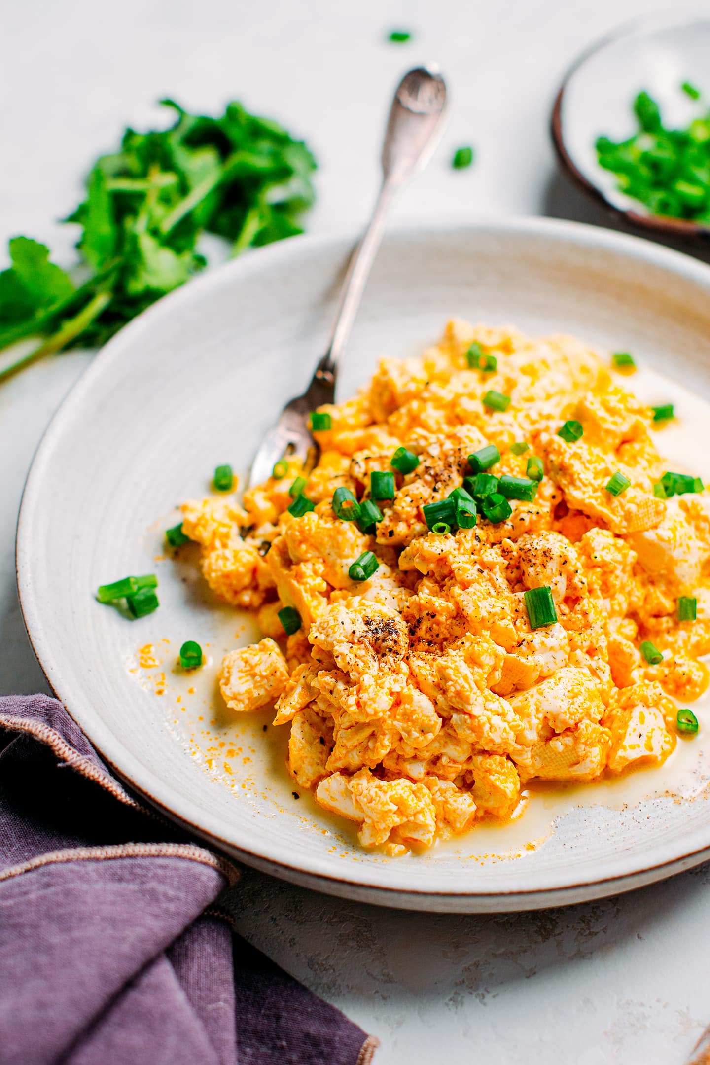 The Creamiest Tofu Scramble