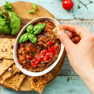 Spicy Greek Eggplant Dip